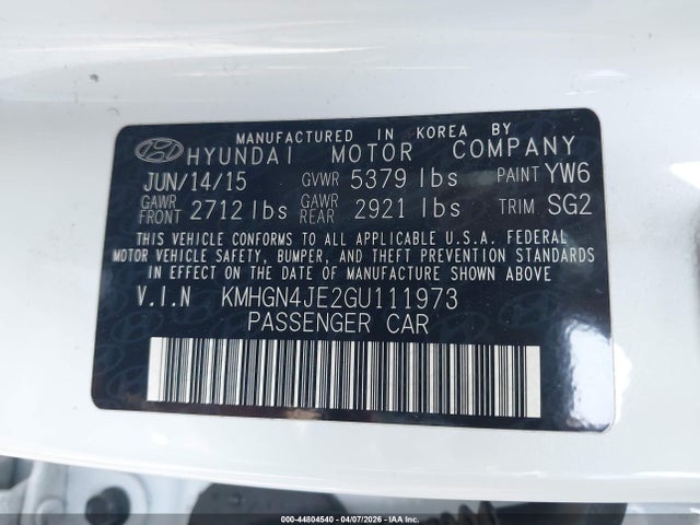 Hyundai Genesis 3.8