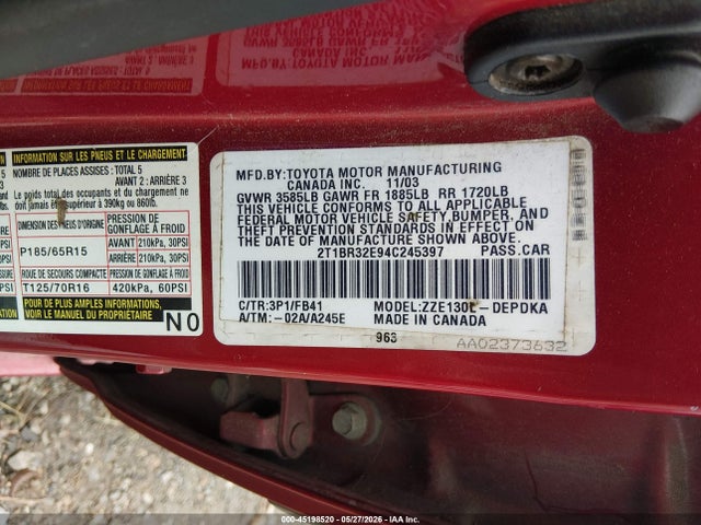 Toyota Corolla Ce