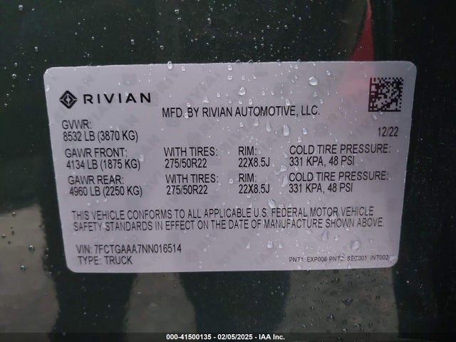 Rivian R1T Adventure