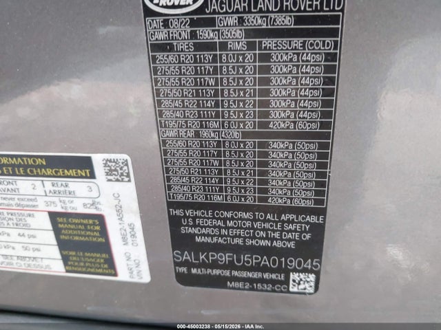 Land Rover Range Rover P400 Se