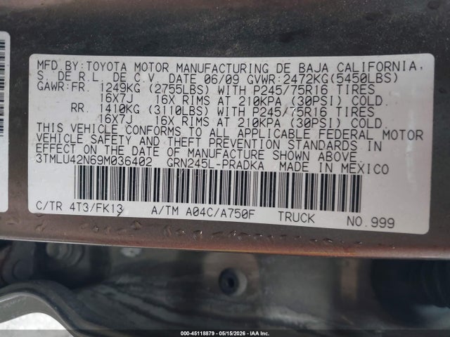 Toyota Tacoma Base V6
