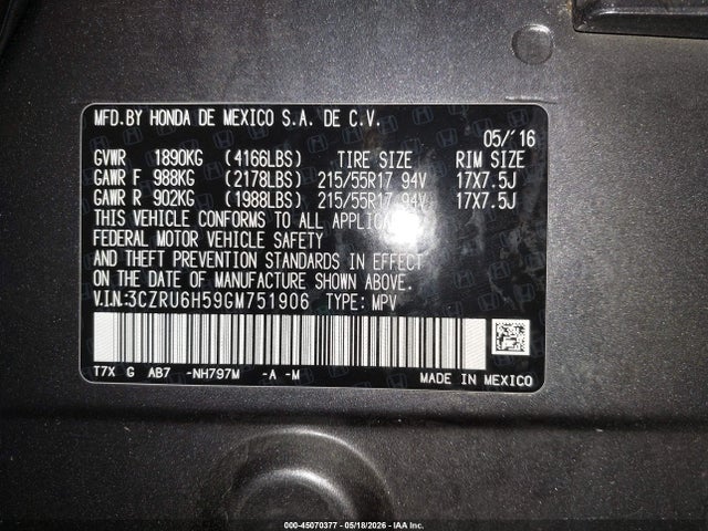 Honda HR-V Ex
