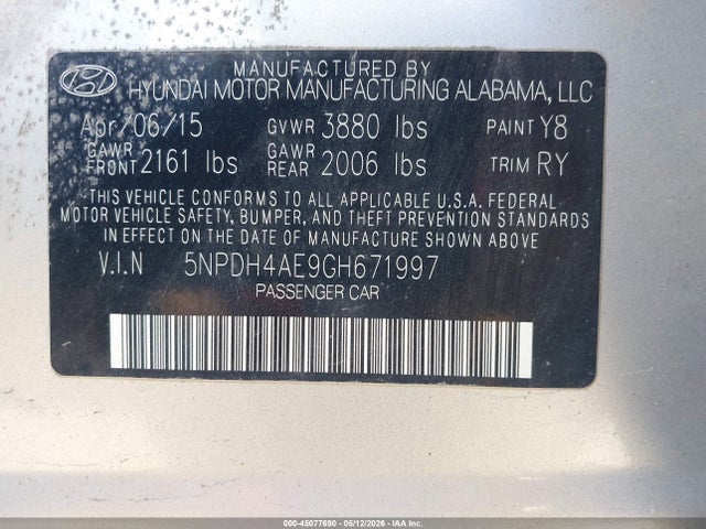 Hyundai ELANTRA Value Edition