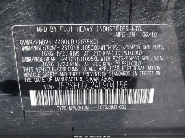 Subaru Forester 2.5x