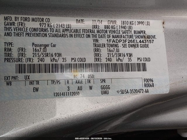Ford Focus Se