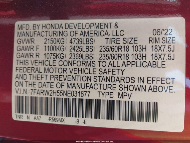 Honda CR-V Awd Ex