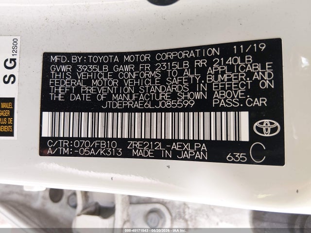 Toyota Corolla Le