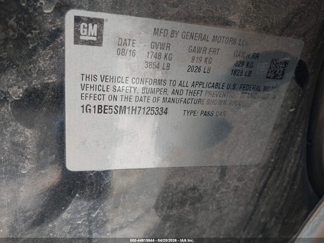 Chevrolet Cruze Lt Auto