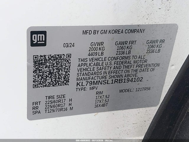 Chevrolet Trailblazer Awd Ls