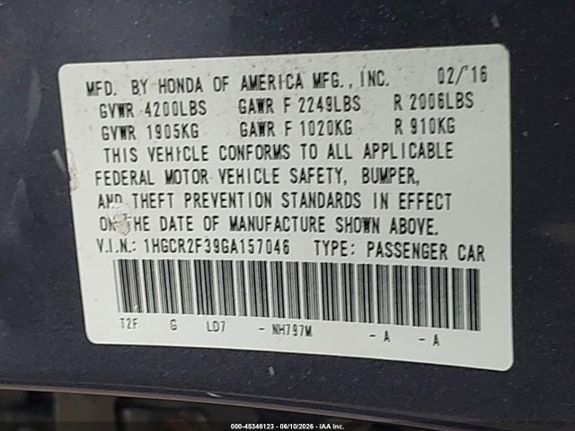 Honda Accord Lx