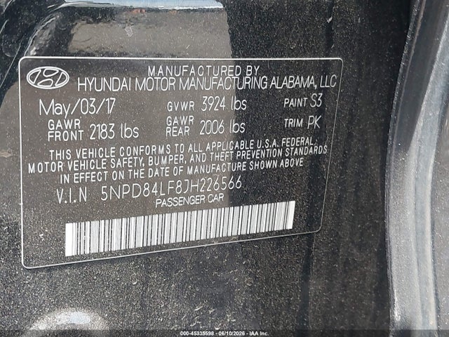 Hyundai ELANTRA Sel