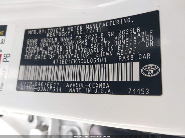 Toyota Camry Le