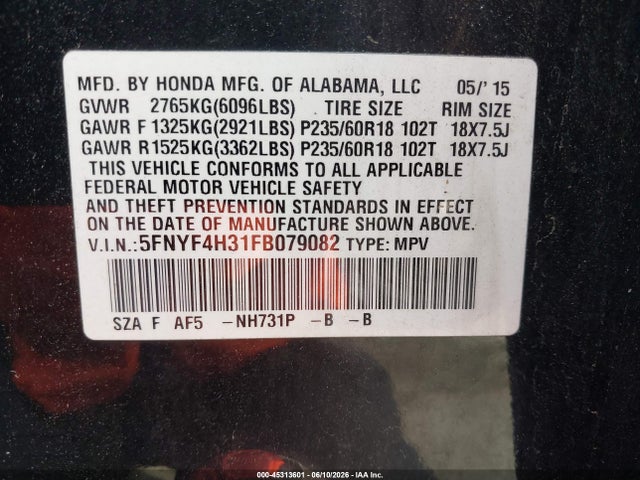 Honda Pilot Se