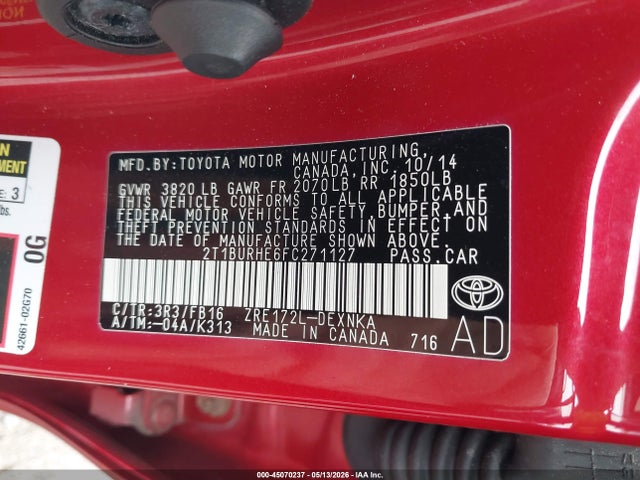 Toyota Corolla Le