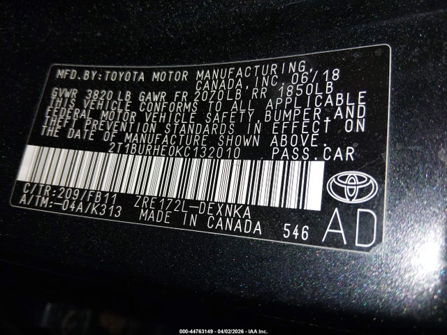 Toyota Corolla Le