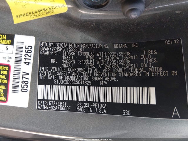 Toyota Sienna Xle 7 Passenger