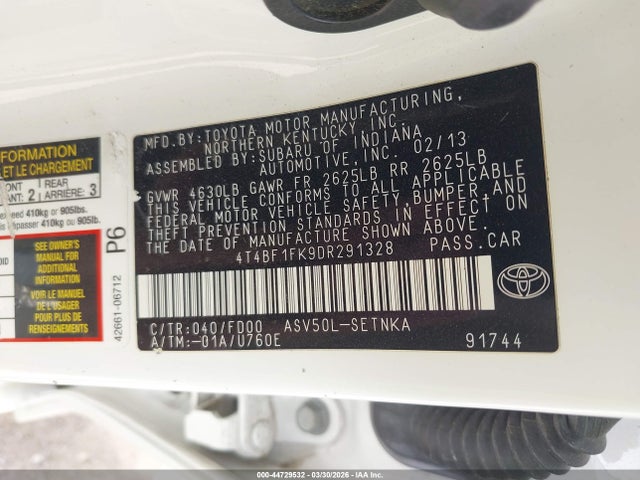 Toyota Camry Le