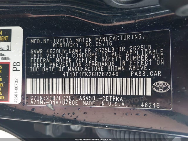 Toyota Camry Xse