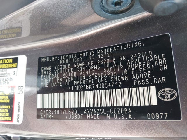 Toyota Camry Xse Awd