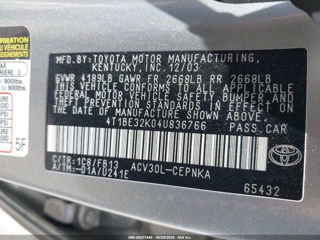 Toyota Camry Le