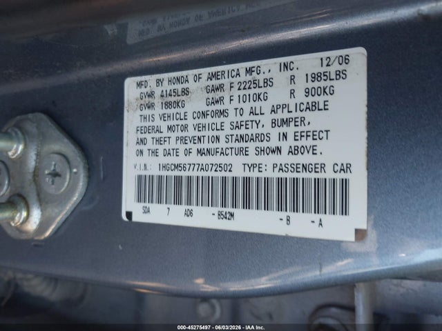 Honda Accord 2.4 Ex