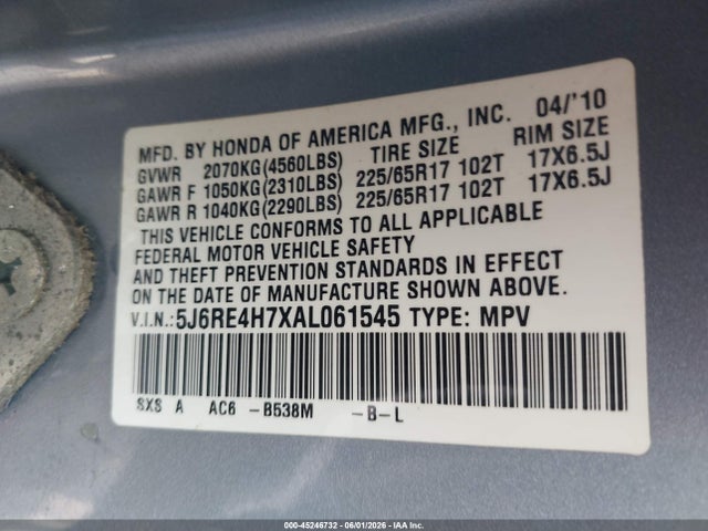Honda CR-V Ex-l