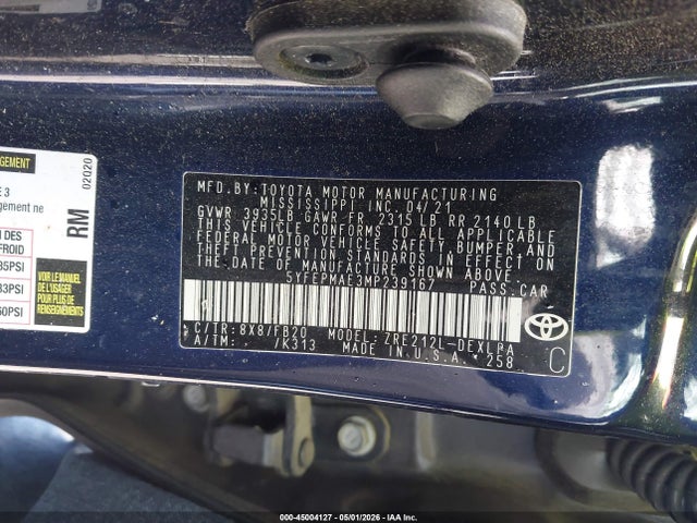 Toyota Corolla Le