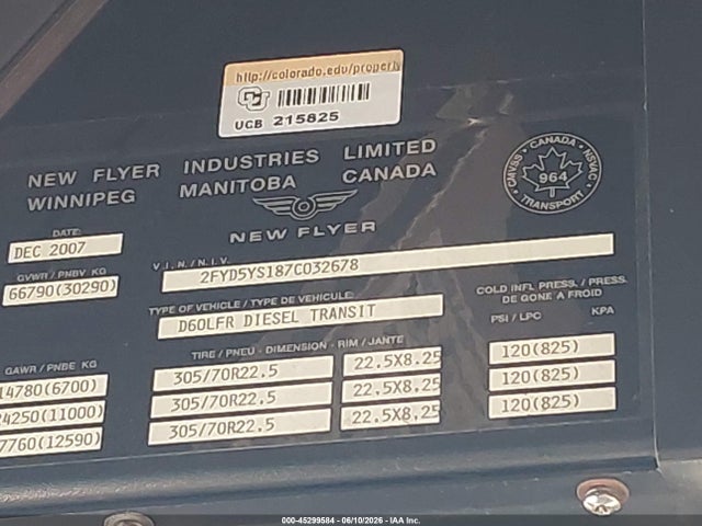 New Flyer Transit Bus