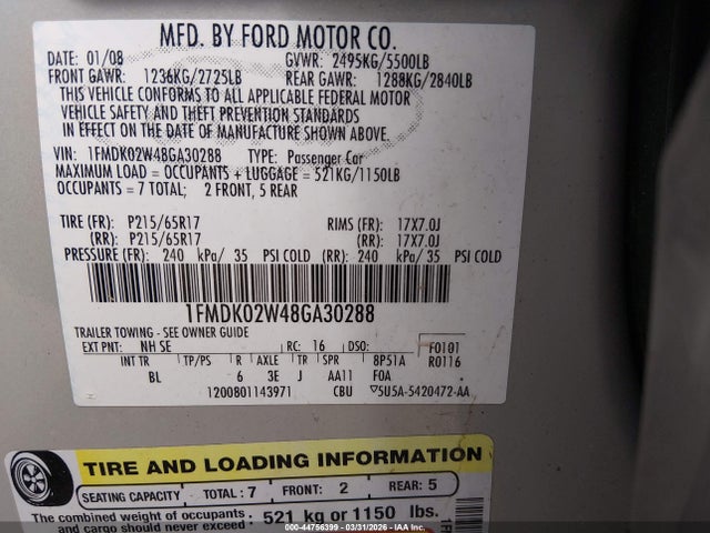 Ford Taurus X Sel