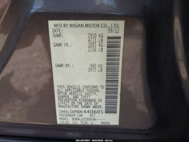 Nissan Altima 2.5 Sv
