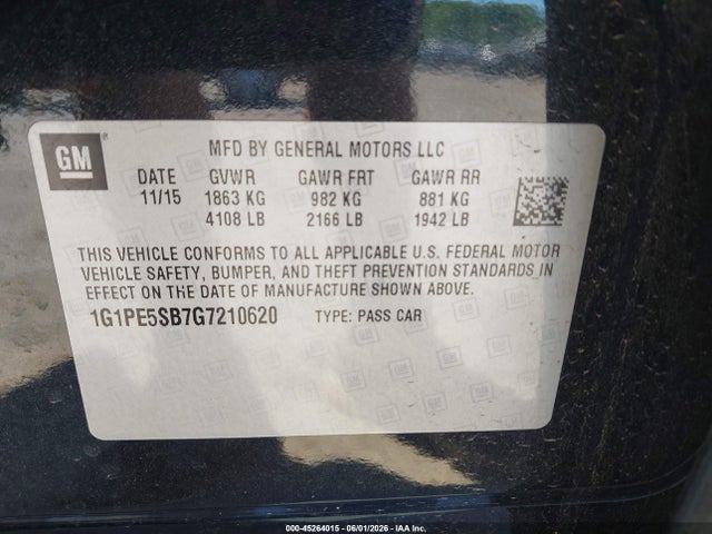 Chevrolet Cruze 1lt Auto
