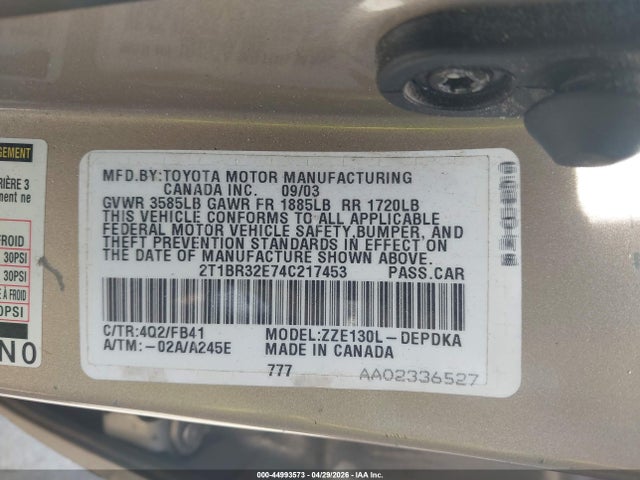 Toyota Corolla Ce