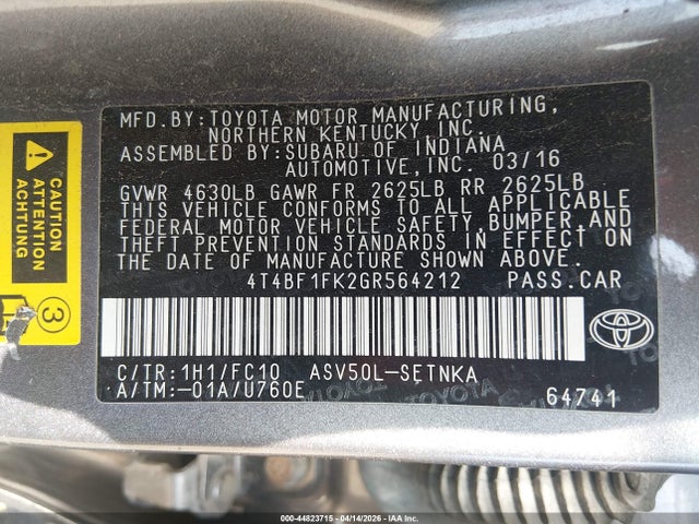 Toyota Camry Le
