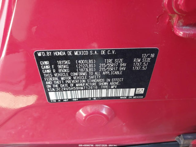 Honda HR-V Ex