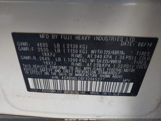 Subaru Outback 2.5i Limited