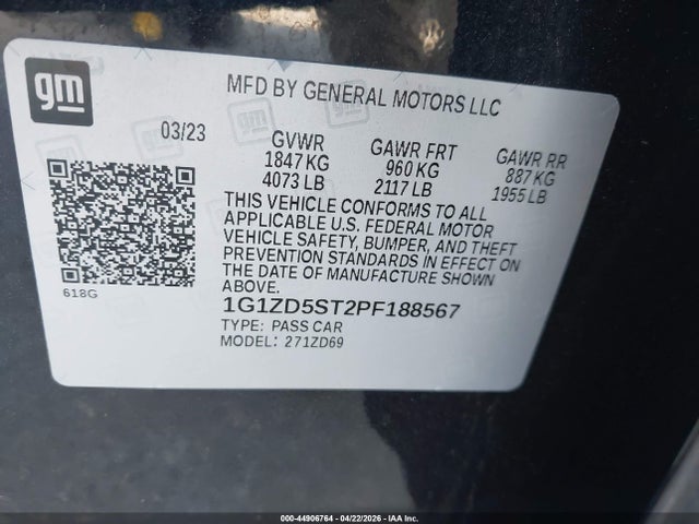 Chevrolet Malibu Fwd 1lt
