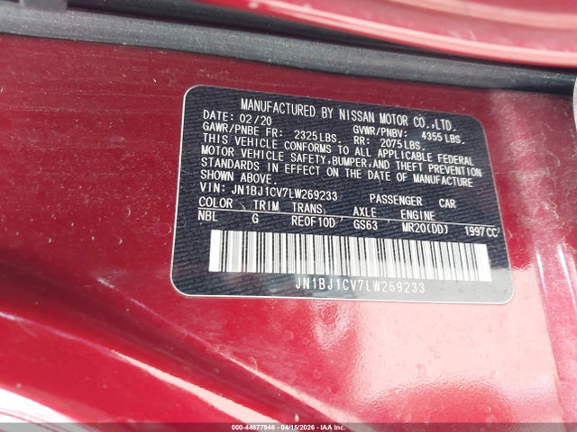 Nissan Rogue S Fwd Xtronic Cvt