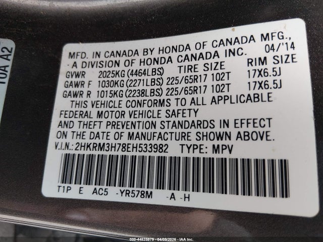 Honda CR-V Ex-l