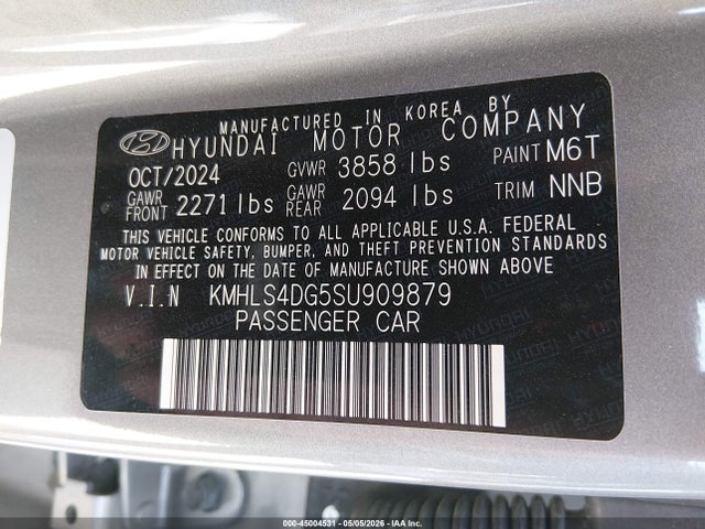 Hyundai ELANTRA Sel Convenience