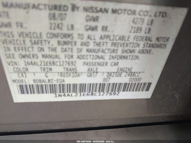 Nissan Altima 2.5 S