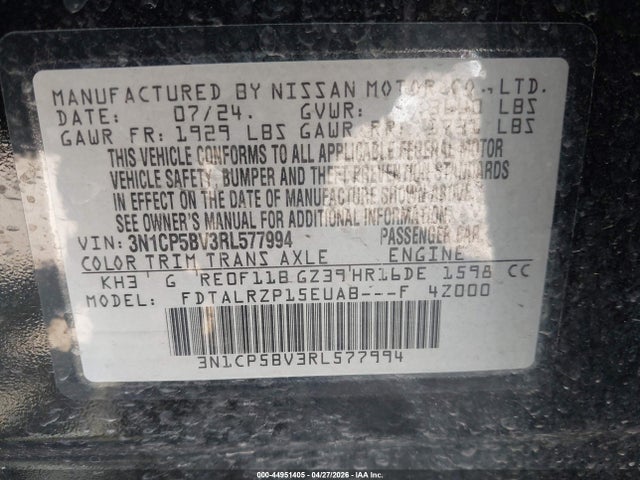 Nissan Kicks S Xtronic Cvt