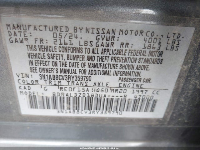 Nissan Sentra Sv Xtronic Cvt