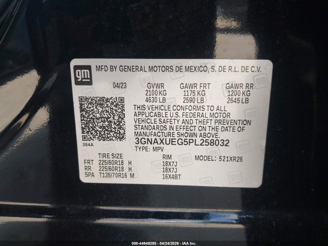 Chevrolet Equinox Awd Lt