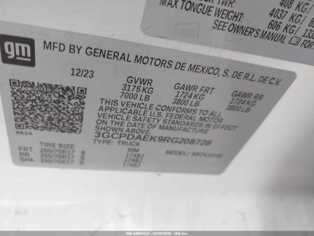 Chevrolet Silverado 1500 4wd  Standard Bed Wt