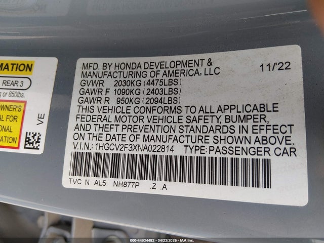 Honda Accord Sport 2.0t