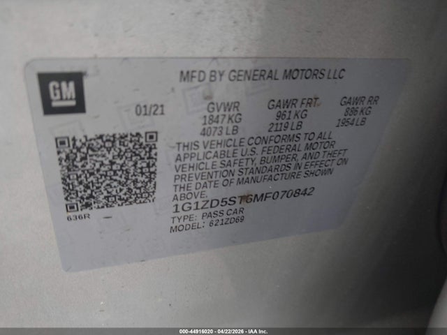 Chevrolet Malibu Fwd Lt
