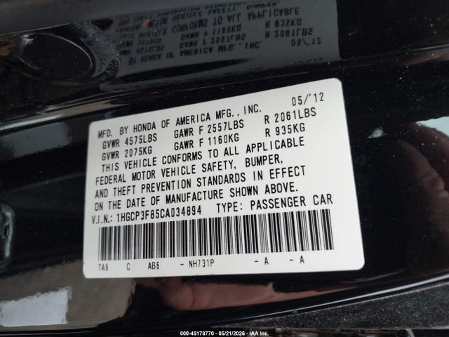 Honda Accord 3.5 Ex-l