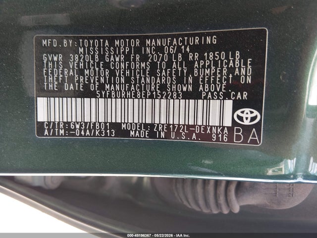 Toyota Corolla Le