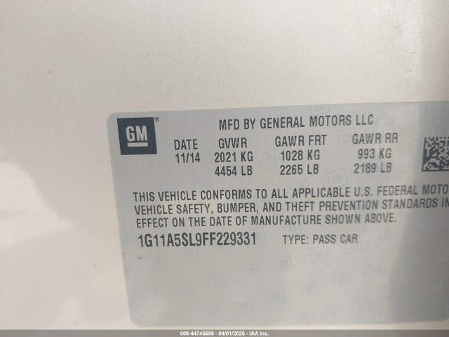 Chevrolet Malibu 1fl
