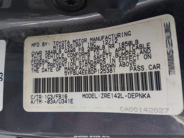 Toyota Corolla Le